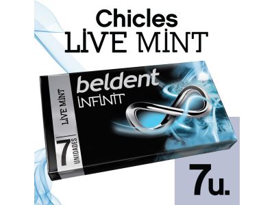 CHICLE BELDENT INFINIT LIVE MINT 7 un