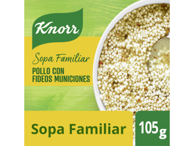 SOPA KNORR CON POLLO MUNICICION