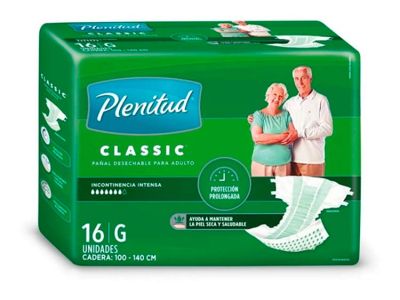 PAÑAL PLENITUD CLASSIC GRANDE 16 UN