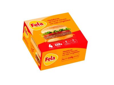 HAMBURGUESA FELA ESTUCHE 4 UN