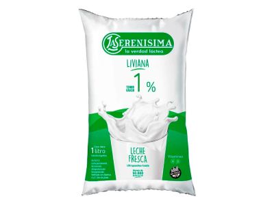 LECHE LA SERENISIMA LIVIANA 1% SACHET 1 LT