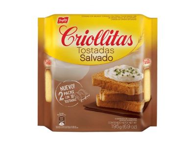 TOSTADAS CRIOLLITAS SALVADO 200 GR