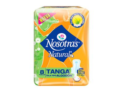 TOALLITAS FEMENINAS NOSOTRAS NATURAL TANGA 8 UN