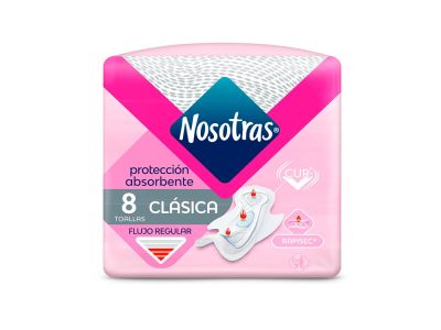 TOALLITAS FEMENINAS NOSOTRAS CLASICA 8 UN