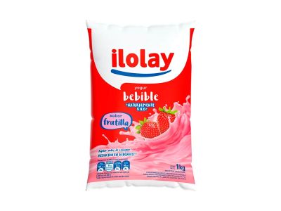 YOGHURT ILOLAY SACHET PARCIALMENTE DESCREMADO FRUTILLA 900 CC