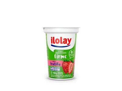 YOGHURT ILOLAY DESCREMADO FIRME FRUTILLA 190 GR