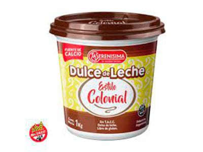 DULCE DE LECHE LA SERENISIMA COLONIAL 1 KG