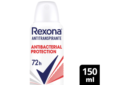 ANTITRANSPIRANTE FEMENINO REXONA ANTIBACTERIAL 150 ML