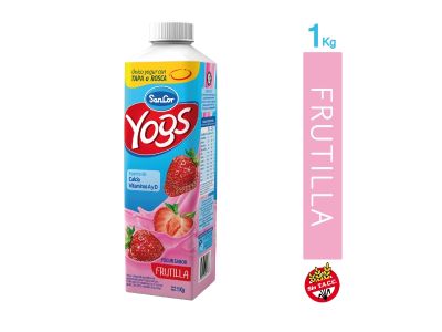 YOGHURT SANCOR YOGS BEBIBLE BOTELLA FRUTILLA 1 KG