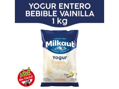 YOGHURT MILKAUT SACHET VAINILLA 1 LT