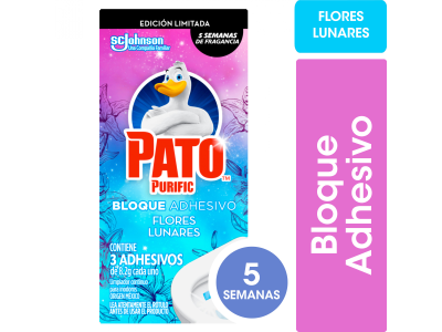 DESODORANTE PARA INODOROS PATO ADHESIVO FLORAL 24,5 GR