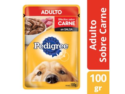 ALIMENTO PARA PERROS PEDIGREE POUCH CARNE ADULTO 100 GR