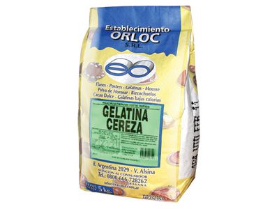 GELATINA ORLOC CEREZA 5 KG