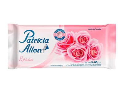 JABON DE TOCADOR PATRICIA ALLEN ROSAS 3X80 GR