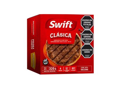 HAMBURGUESA SWIFT CARNE 4 UN