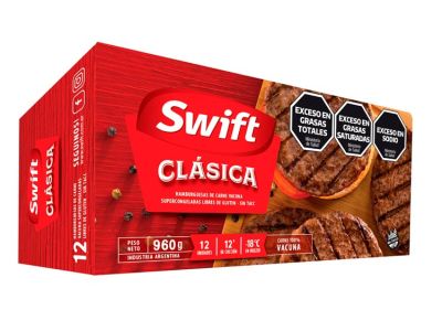 HAMBURGUESA SWIFT CARNE 12 UN