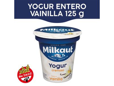 YOGHURT MILKAUT ENTERO VAINILLA 125 GR