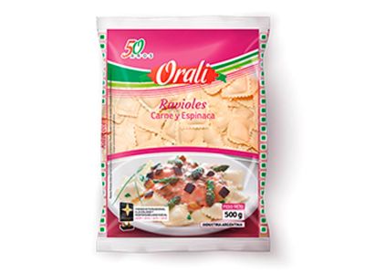 RAVIOLES ORALI CARNE Y ESPINACA 1 KG