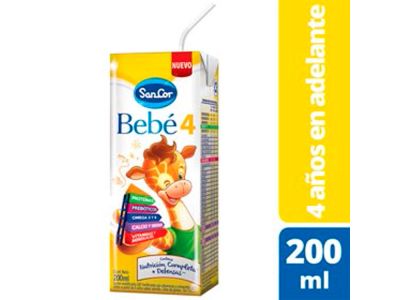 LECHE SANCOR BEBE 4 NUTRICION COMPLETA 200 ML