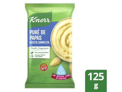 PURE DE PAPA KNORR RECETA COMPLETA 125 GR