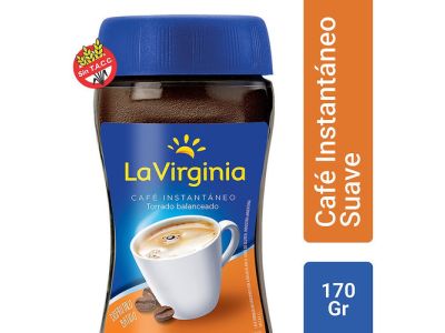 CAFE LA VIRGINIA INSTANTANEO SUAVE 170 GR