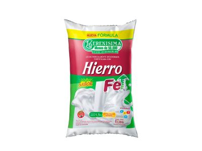 LECHE LA SERENISIMA SACHET HIERRO DESCREMADA 1 LT