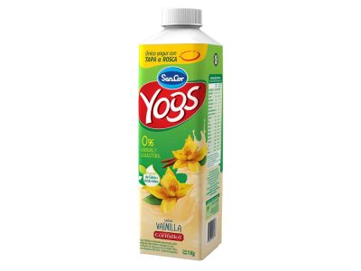 YOGHURT SANCOR YOGS BOTELLA VAINILLA LIGHT 1 KG