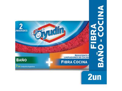 ESPONJA DE FIBRA AYUDIN BAÑO COCINA 2 UN