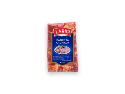 PANCETA LARIO AHUMADO CON CUERO 1 KG