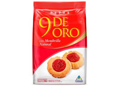 GALLETITAS 9 DE ORO PEPAS MEMBRILLO 200 GR