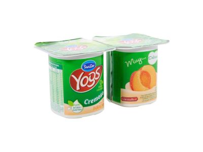 YOGHURT SANCOR YOGS DESCREMADO DURAZNO 2X120 GR