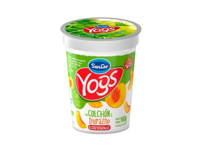 YOGHURT SANCOR YOGS CON TROZOS DE DURAZNO 180 GR