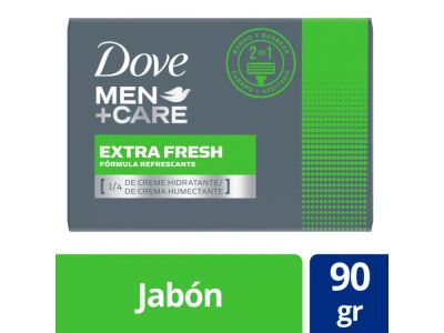 JABON DE TOCADOR DOVE MEN EXTRA FRESH 90 GR