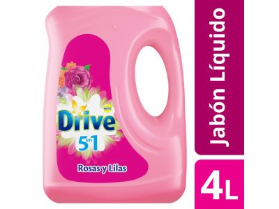 JABON LIQUIDO DRIVE ROSAS Y LILAS BOTELLA 4 LT