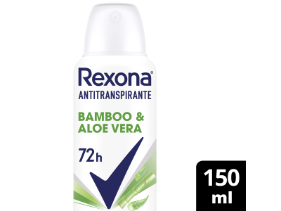 ANTITRANSPIRANTE FEMENINO REXONA BAMBU ALOE VERA 150 ML