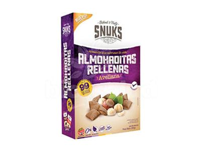 CEREAL SNUKS ALMOHADITA RELLANAS AVELLANAS 200 gr