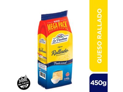 QUESO LA PAULINA RALLADO 450 GR