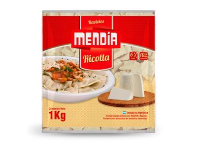 RAVIOLES MENDIA RICOTTA 1 KG