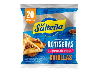 TAPA DE EMPANADAS LA SALTENA ROTISERA CRIOLLAS 1,150 KG