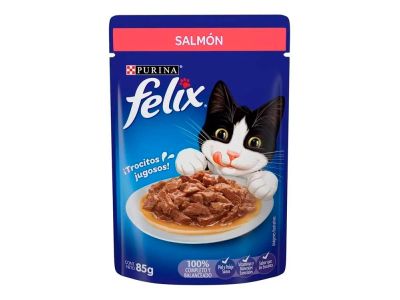 ALIMENTO PARA GATOS FELIX SALMON 85 GR