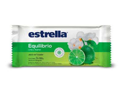 JABON DE TOCADOR ESTRELLA EQUILIBRIO 3x130 GR