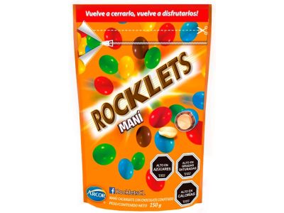 MANI ROCKLETS CON CHOCOLATE 120 GR