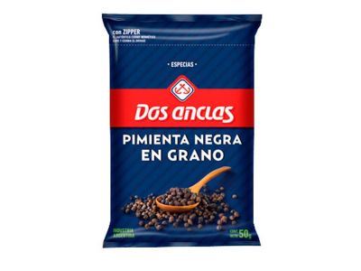 PIMIENTA DOS ANCLAS NEGRA GRANO 50 GR