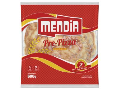 PREPIZZA MENDIA 2 UN 600 GR