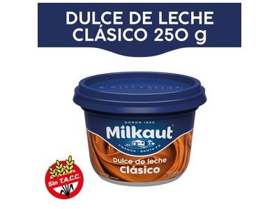 DULCE DE LECHE MILKAUT CLASICO 250 gr