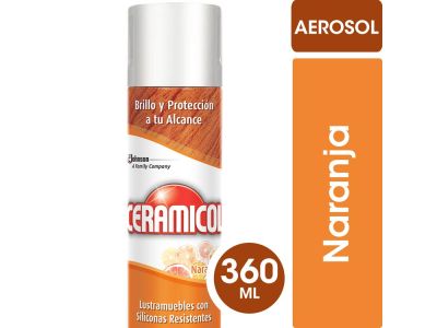 LUSTRAMUEBLE CERAMICOL NARANJA 360 cc