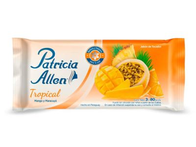 JABON DE TOCADOR PATRICIA ALLEN TROPICAL 3X80 gr