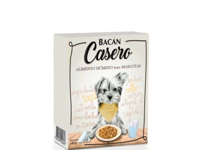 ALIMENTO PARA ANIMALES BACAN CASERO POLLO 340 gr