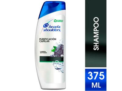 SHAMPOO HEAD & SHOULDERS CARBON ACTIVADO 375 ml