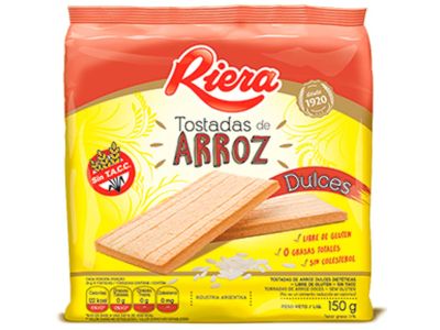 TOSTADA RIERA ARROZ DULCE 150 gr